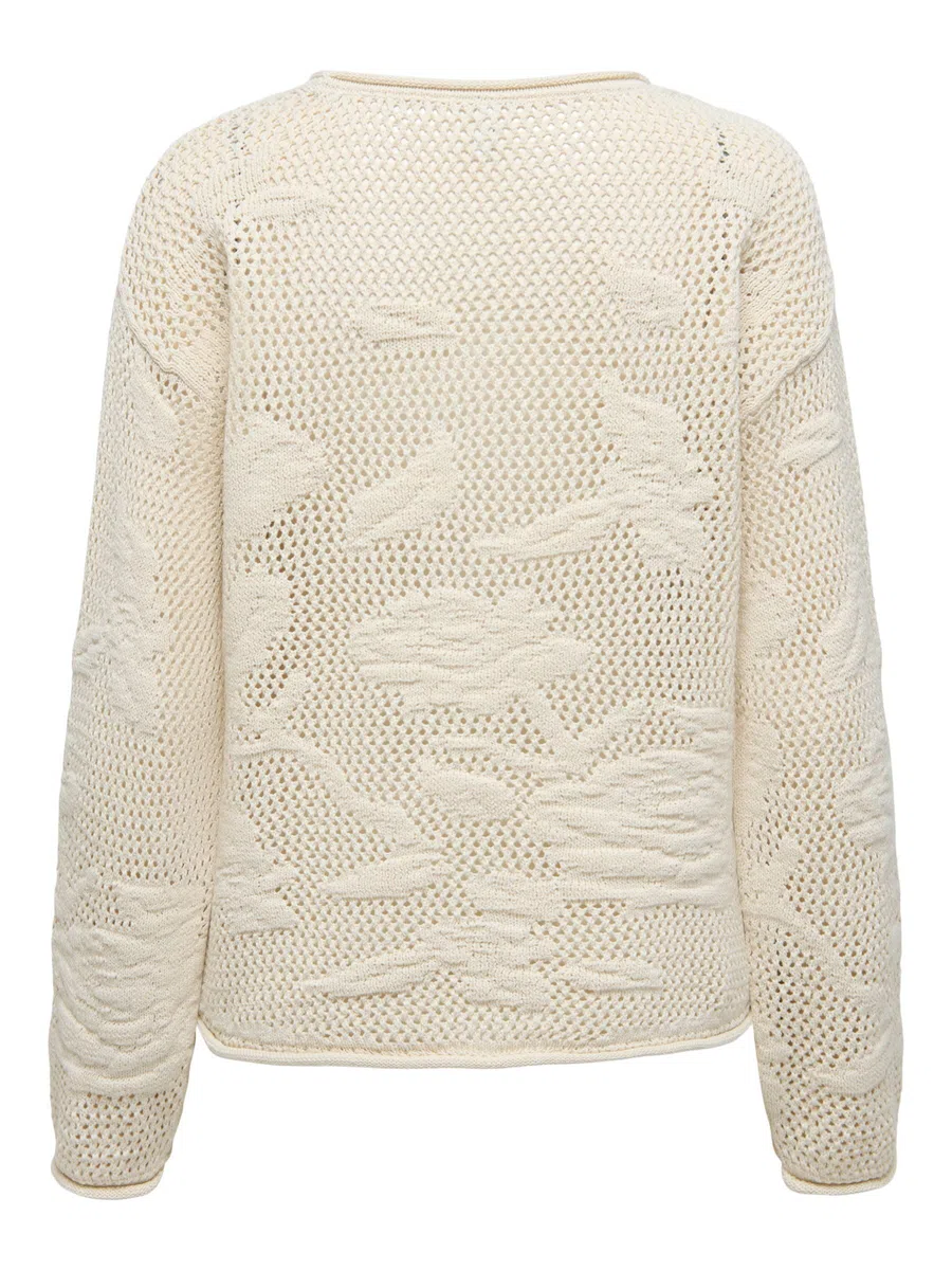 ONLY Onlseaside LS Pullover CC Knt Onlseaside LS CC Knt - Pullover Donna (Pacco da 1)
