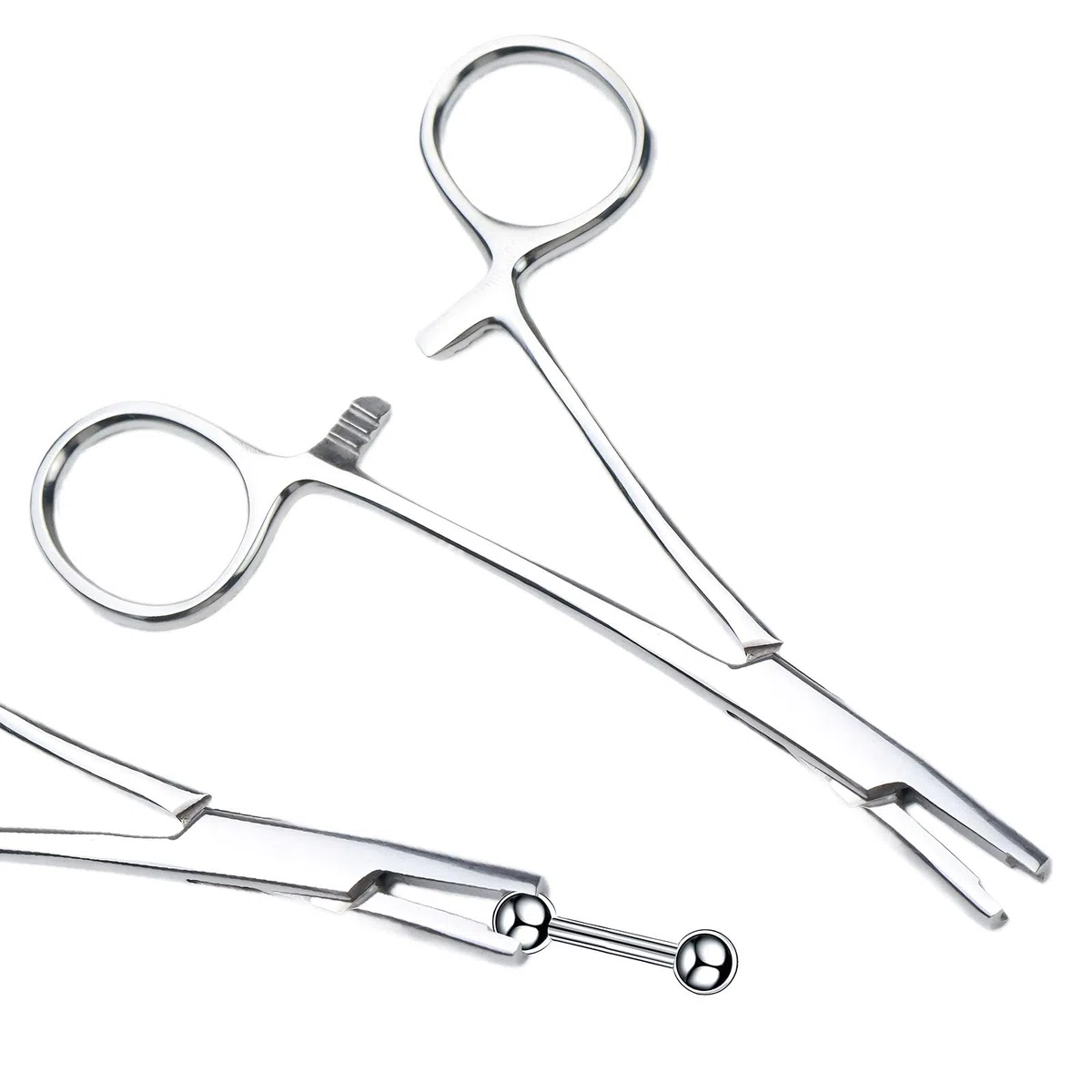 Pinza Piercing 3 Mm,Pinza Piercing con Palline Aprisfere Piercings,Pinzas Pierc a Sfera Strumento per Piercings, Apertura Sostituzione Orecchio, Labbro, Ombelico,Lingua,Pierc Sopracciglia