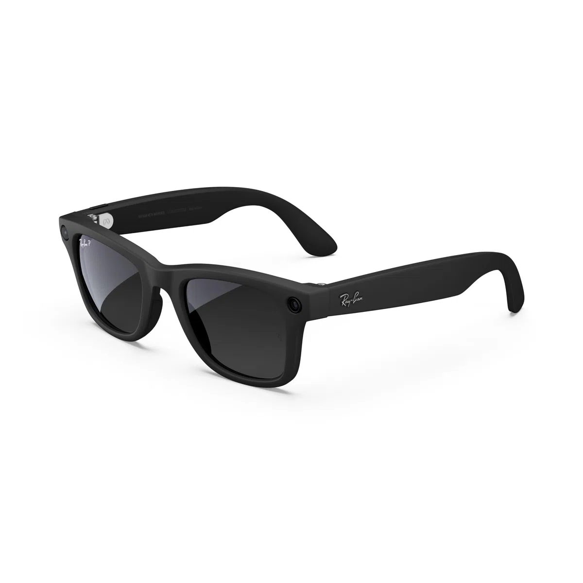 Ray-Ban | Meta Smart Glasses, Wayfarer, Nero opaco/Grafite Sfumata Polarizzata, Regular