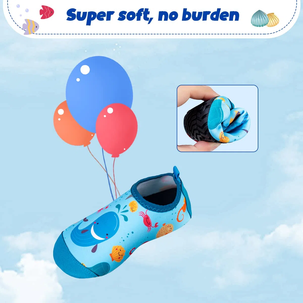 Scarpe da Scoglio Scarpe da Sport Acquatici Bambino Scarpe Mare Piscina Bambini Scarpe da Spiaggia Immersione Ragazzo Ragazza Water Shoes Scarpe a Piedi Nudi per Surf Sportivo