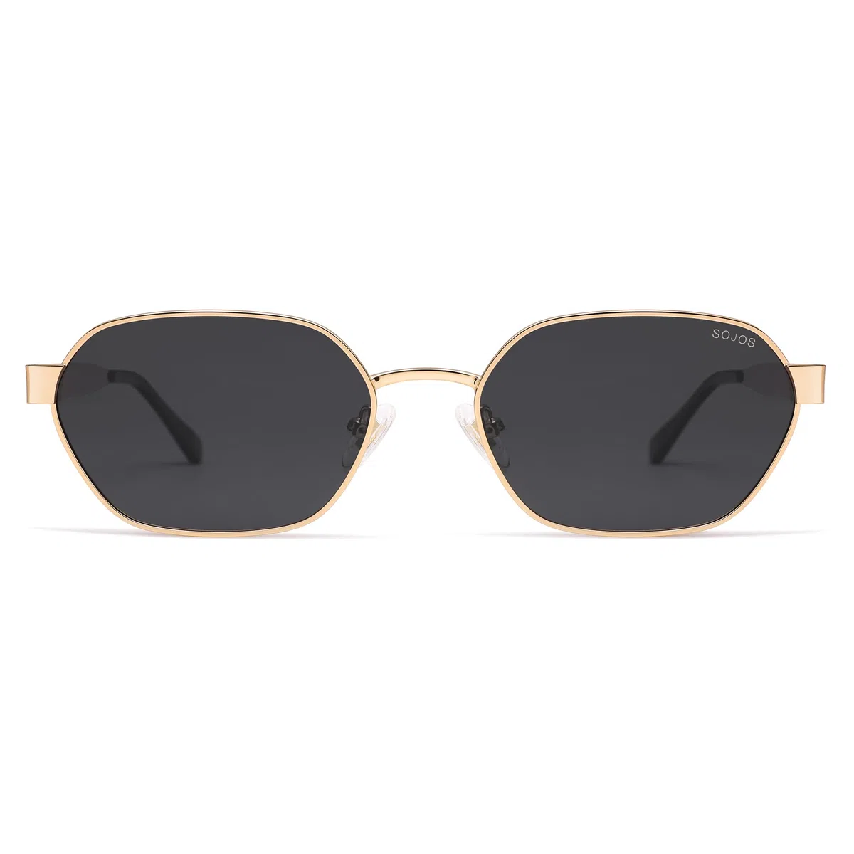 SOJOS Occhiali da sole esagonali polarizzati di tendenza Donna Uomo Occhiali da sole vintage quadrati in metallo retrò con protezione UV400 SJ1238