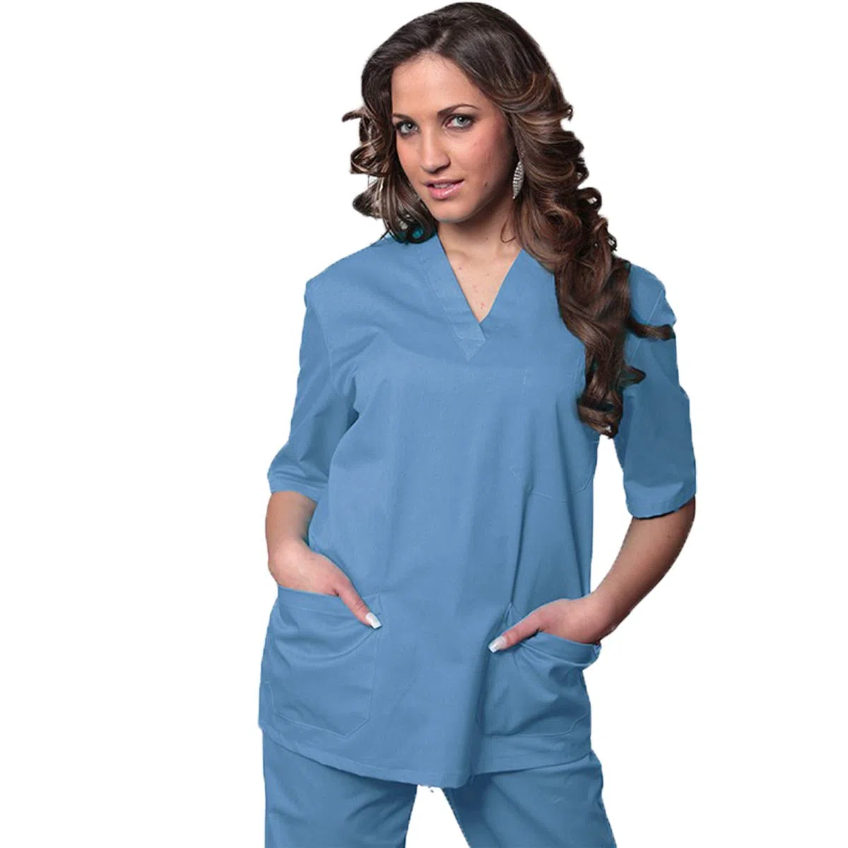 fratelliditalia.org Divisa OSPEDALIERA in Cotone Casacca E Pantalone Scollo A V Unisex