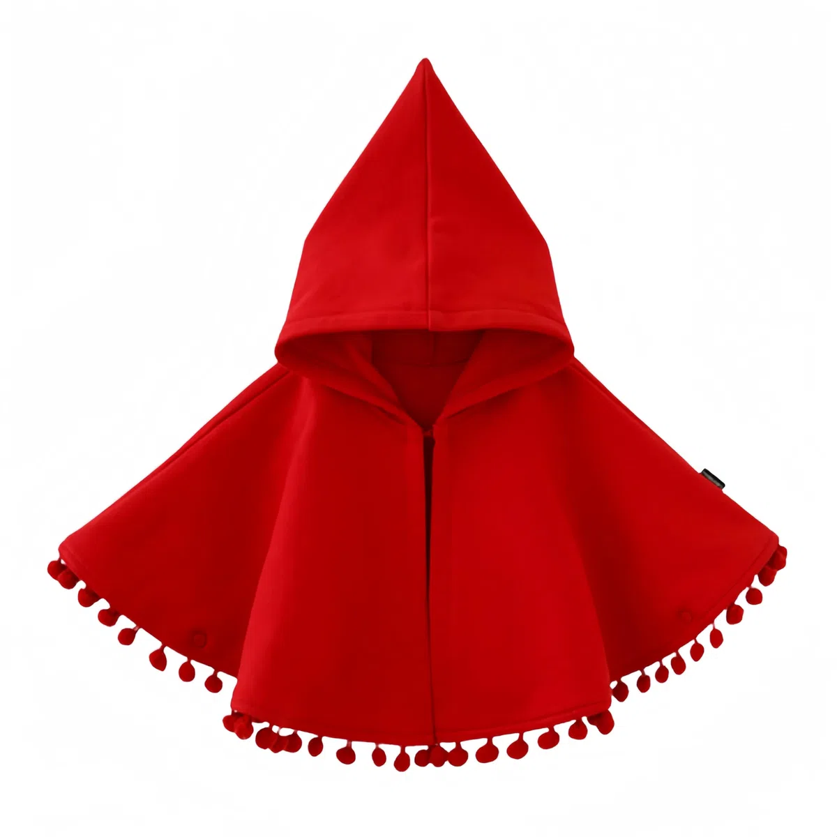 Proumhang Mantello con cappuccio per bambini,Inverno caldo cotone Poncho,Bambini rossi Capo Poncho Cappotto,Tassel Hoodies Snowsuit,Cappotto all'aperto per bambini e bambine