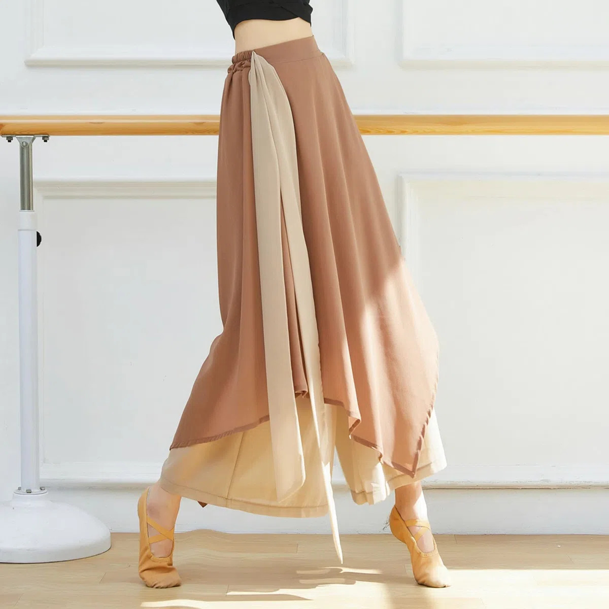 Pantalone Danza Donna Eleganti Pantaloni Larghi Casual Pantaloni da Danza Classica Pantaloni Lunghi A Gamba Larga Esercizi Pantaloni Donna Estivie Leggeri