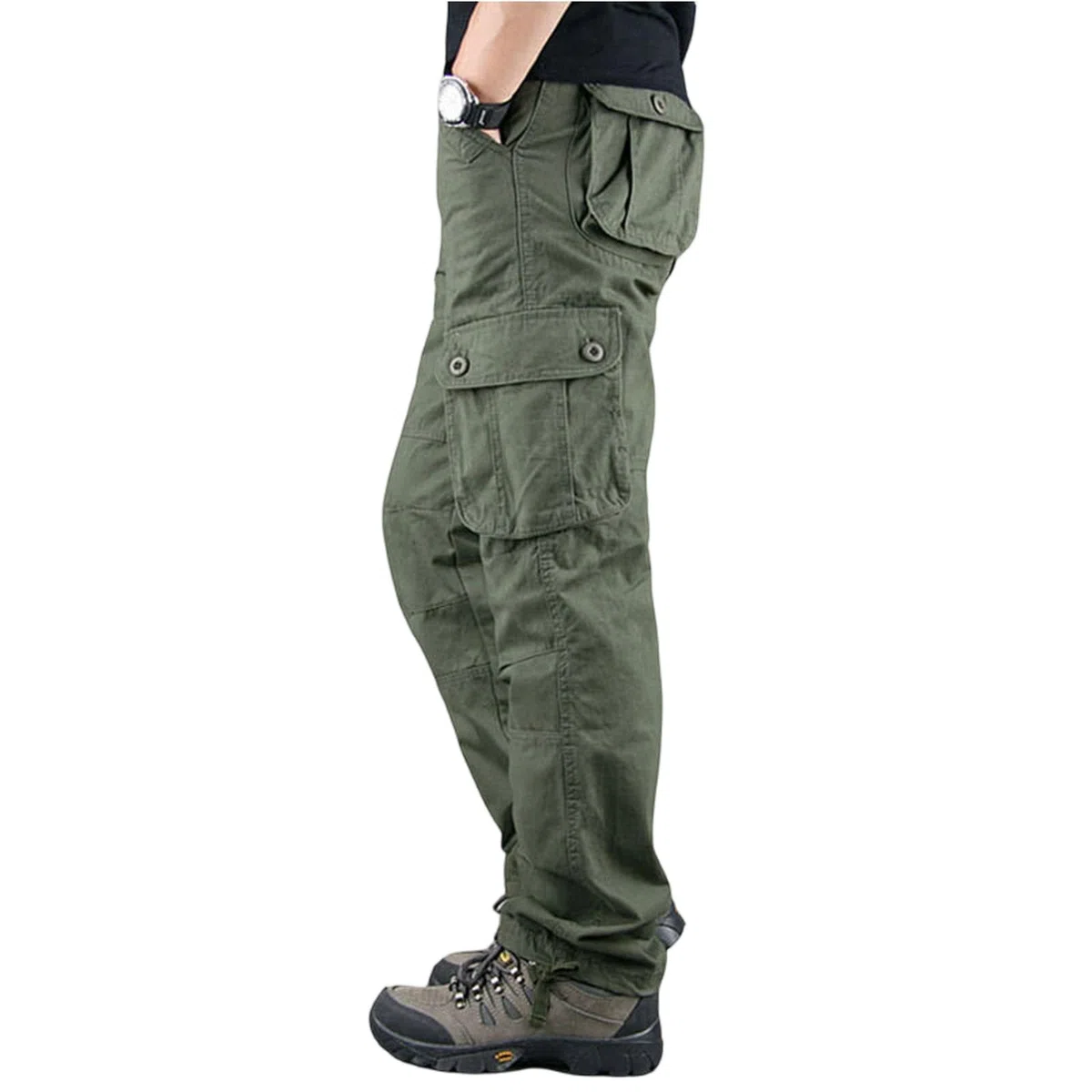 uxxnjfg Pantaloni da Lavoro da Combattimento Militare Pantaloni Casual Tattici Pant Camminata Multi Tasca Militari con Tasche