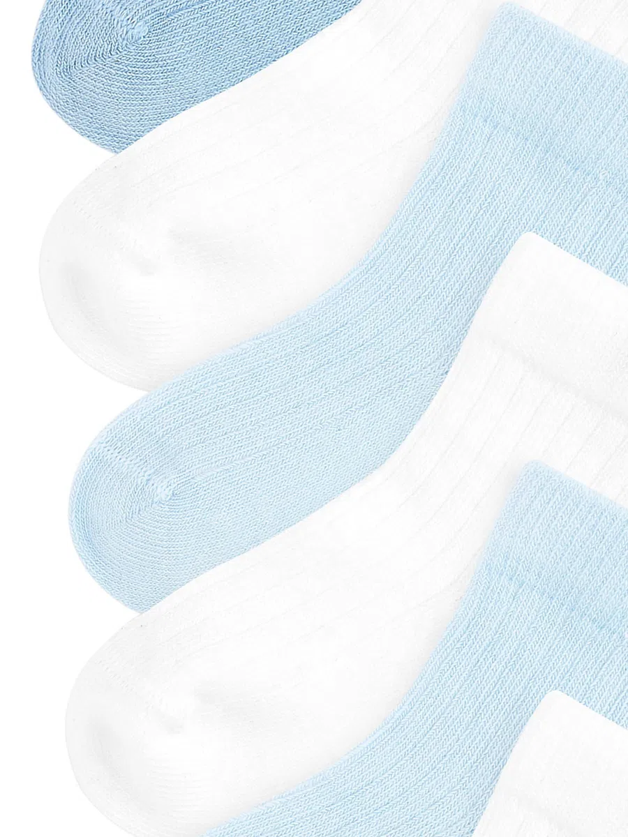 NEXT Confezione da 7 paia di calzini per neonati White/Blue 0-3 Mesi