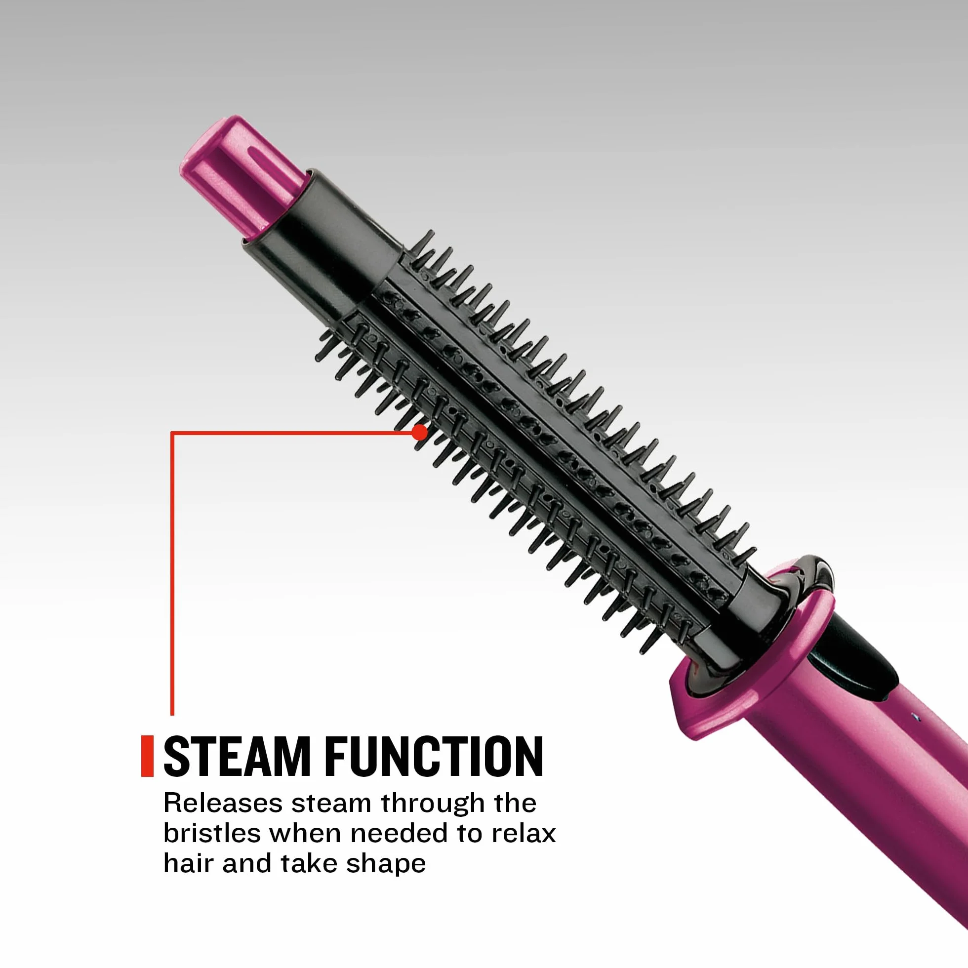 Remington Spazzola Lisciante per Capelli, a Vapore, Liscia e Dona Volume, Spazzola Riscaldata, Rivestimento in Ceramica, Riscaldamento Rapido 60 sec, CB4N
