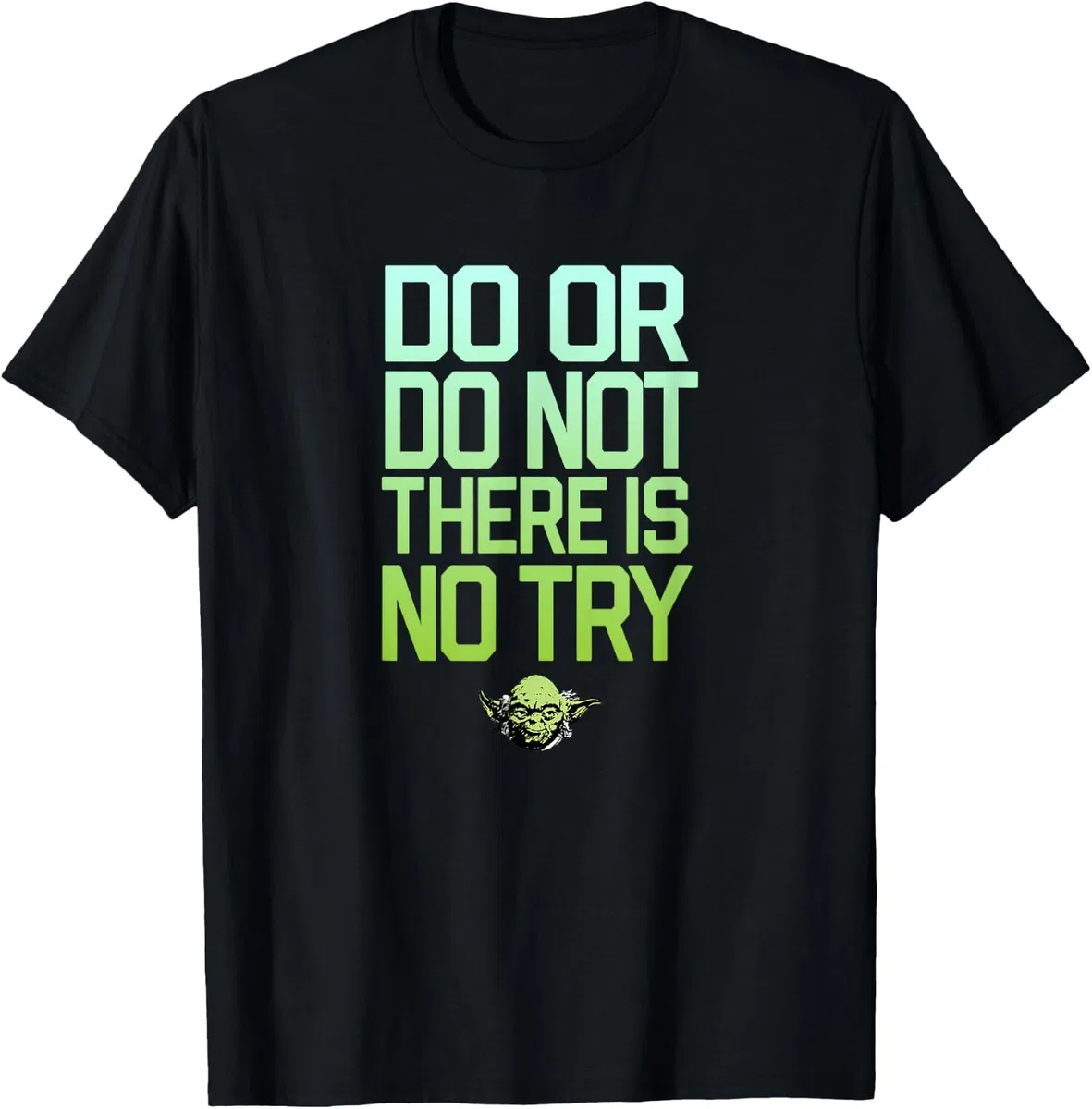 Star Wars Do Or Do Not There Is No Try Yoda Stamp Maglietta