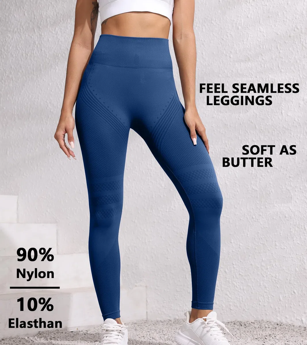 Leggings Sportivi Scurch Butt da Donna Vita Alta Anticellulite Leggings Compressivi Modellanti Pantaloni Sportivi Lunghi Booty Lifting Pantaloni da Yoga Palestra Corsa Senza Cuciture Elastici