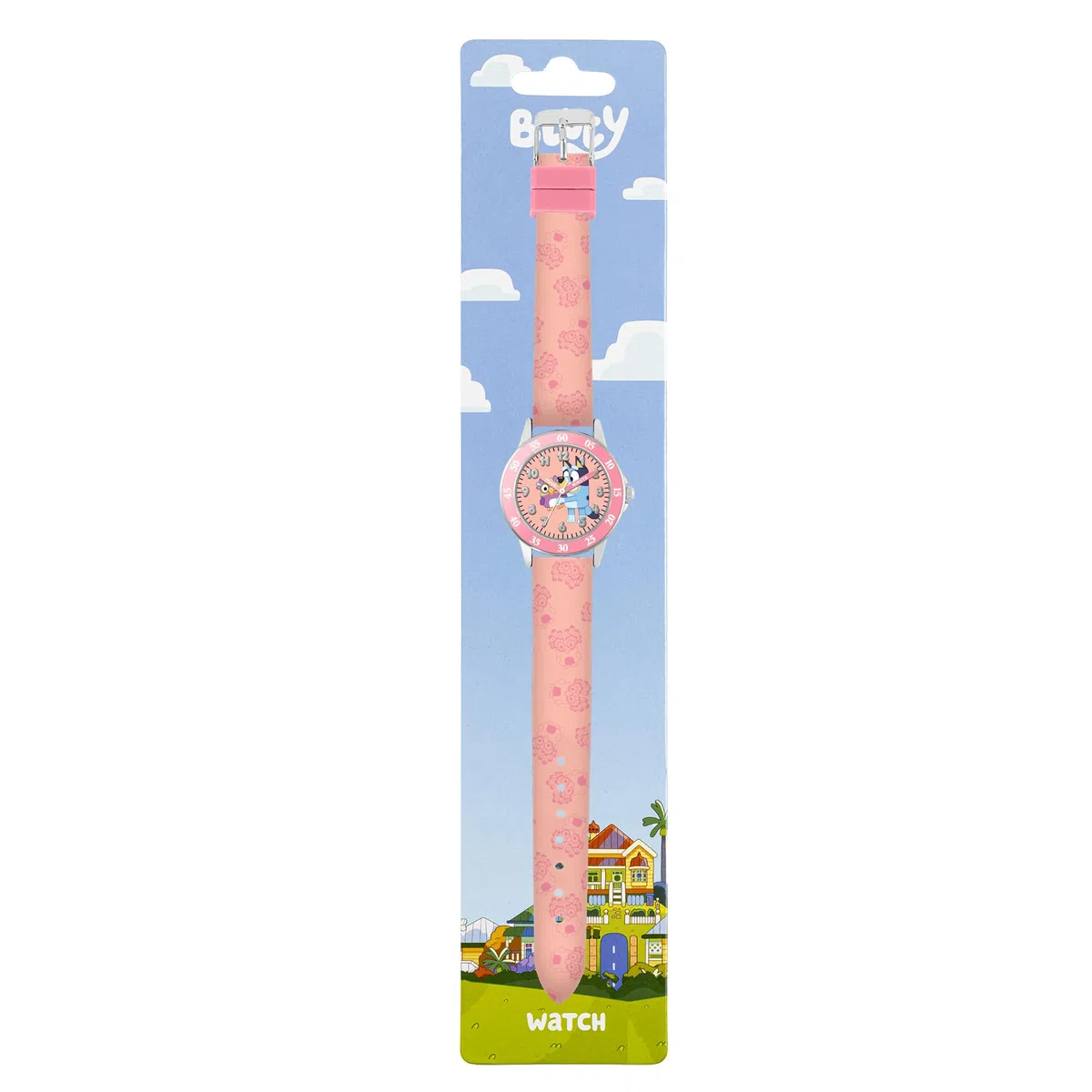 Accutime Bluey BLY9005 - Orologio da polso con cinturino rosa