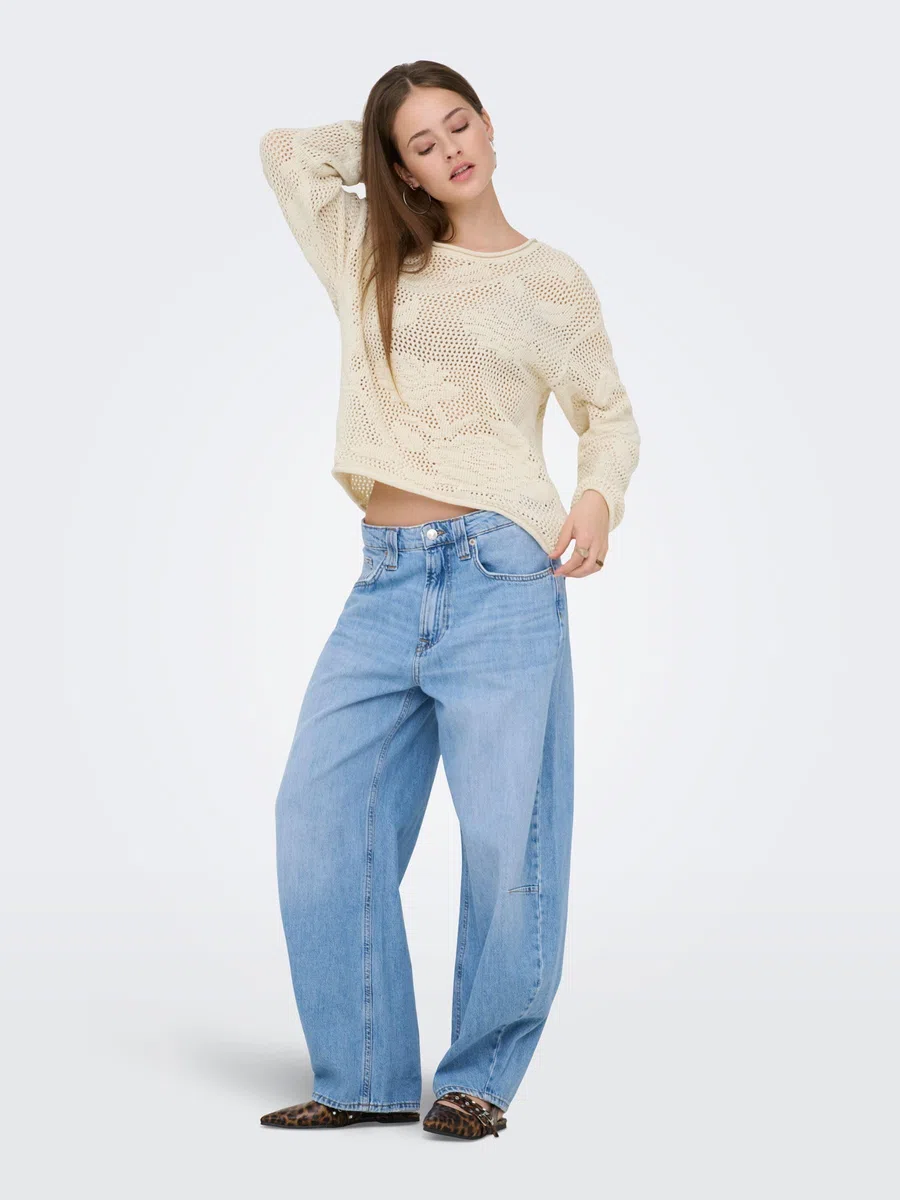 ONLY Onlseaside LS Pullover CC Knt Onlseaside LS CC Knt - Pullover Donna (Pacco da 1)