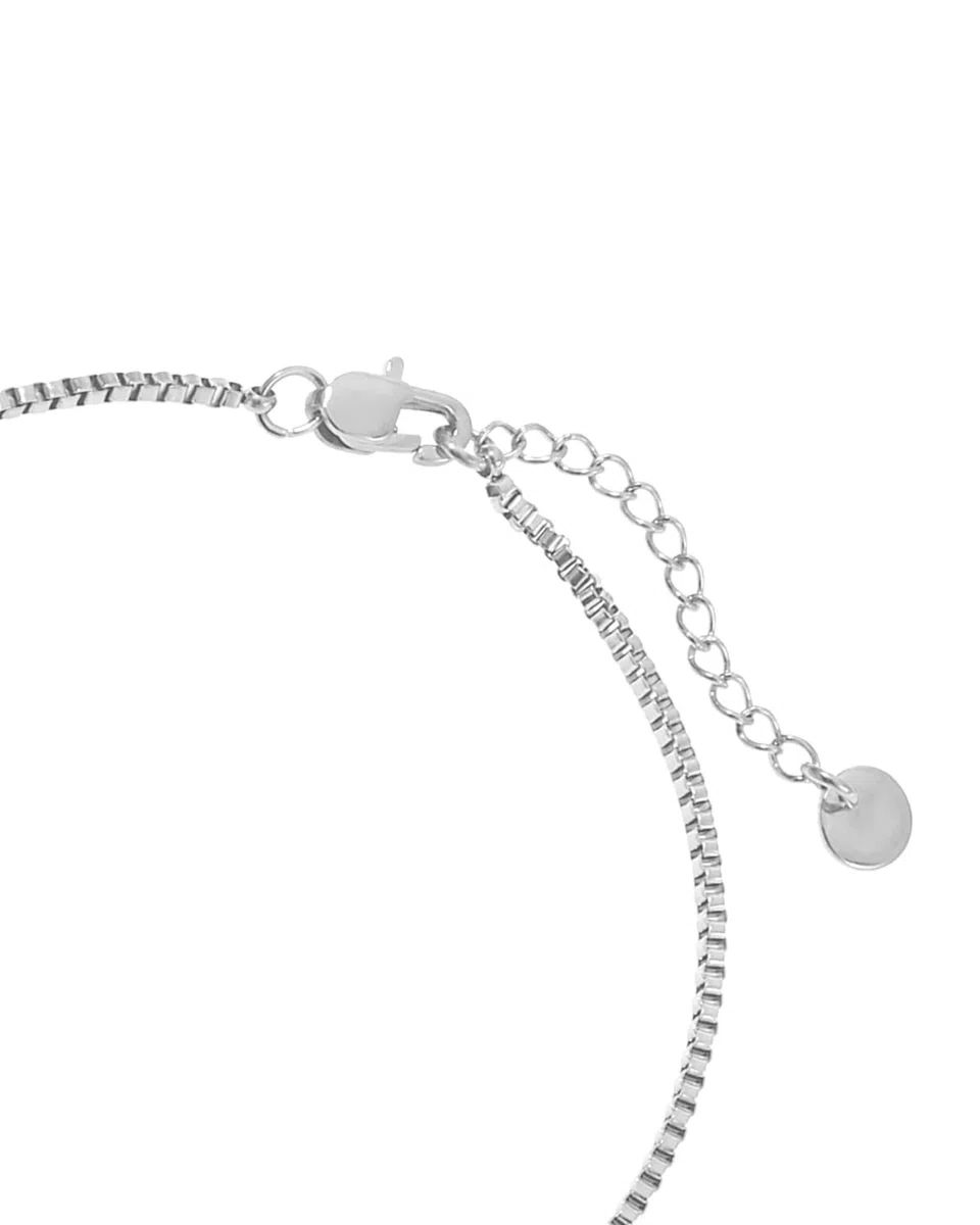 Made by Nami Bracciale in acciaio inox da uomo - Bracciale a catena cubano - Bracciale in argento e oro per uomo