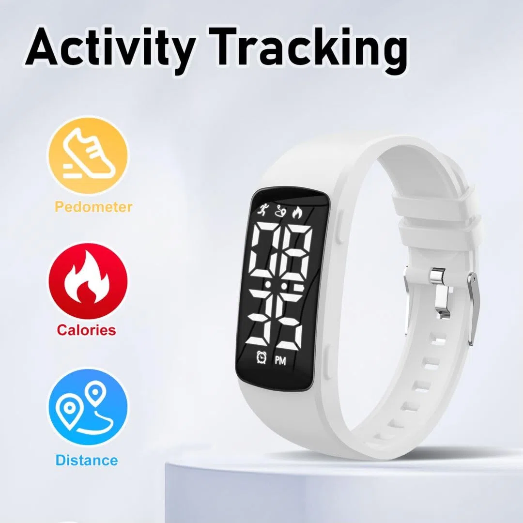 aswan watch Orologio Digitale Bambina Bambino con Cronometro,Contapassi,Distanza e Calorie Senza APP,Calendario,Sveglia-Orologio Fitness Tracker per Ragazze e Ragazzi con Cinturino in Silicone