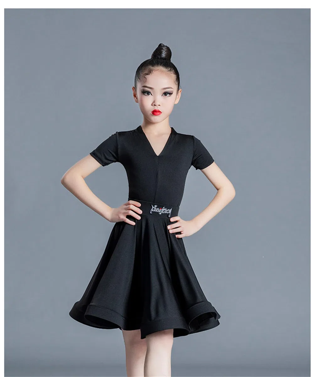 Vestito da Ballo Latino per Ragazze, Costumi da Ballo da Sala, Vestito da Competizione Diviso, Set di Abbigliamento per Spettacoli, Abito da Ballo Moderno