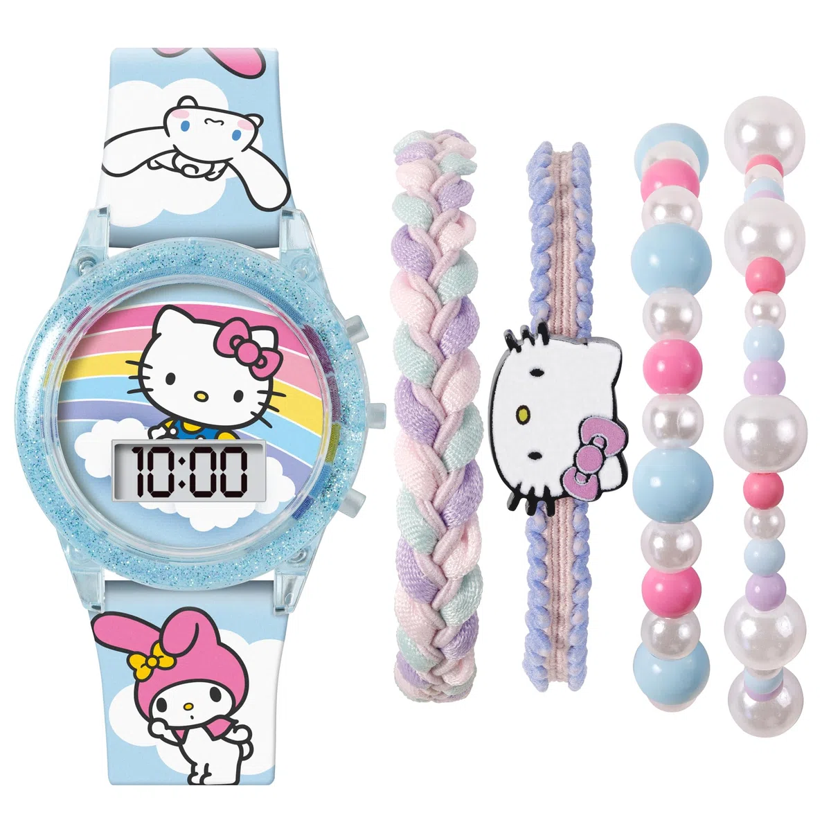 Hello Kitty - Set orologio digitale e bracciale
