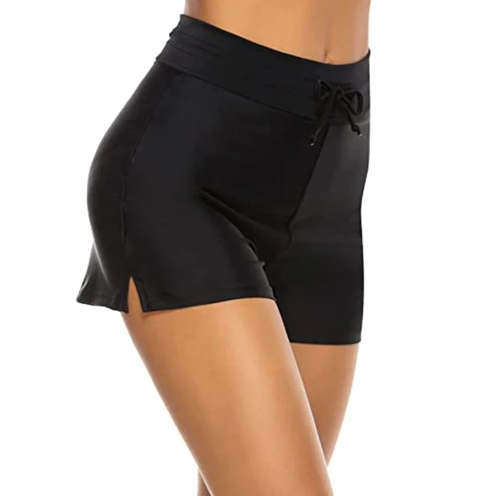 Pantaloncini da Bagno Donna Pantaloncini da Spiaggia Costume da Bagno Elastico Sportivi Pantaloni per Lo Yoga Jogging Piscina Spiaggia
