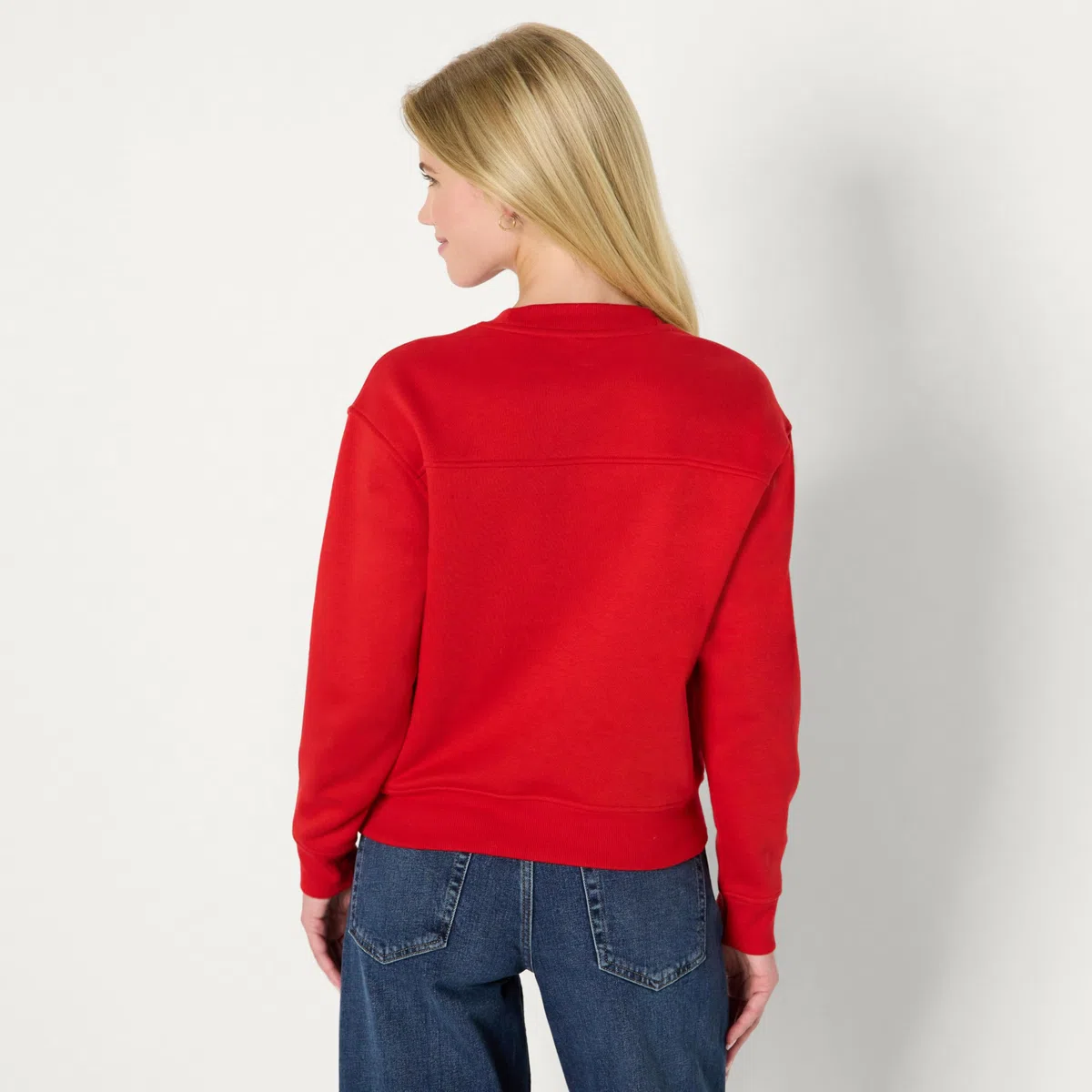 Amazon Essentials Donna Felpa Squadrata a Girocollo con Spalle scese
