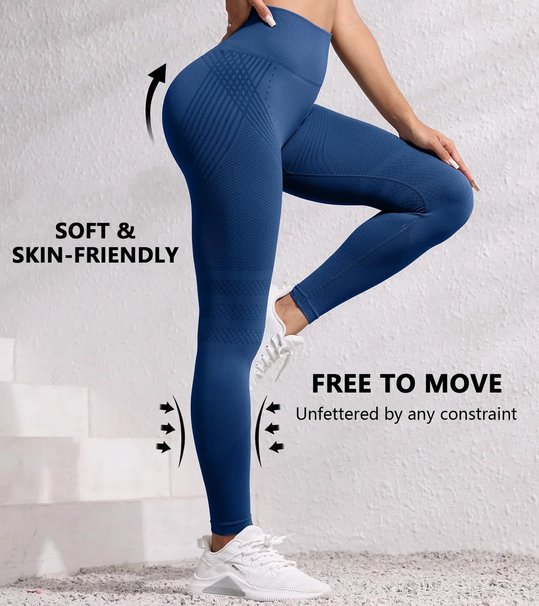 Leggings Sportivi Scurch Butt da Donna Vita Alta Anticellulite Leggings Compressivi Modellanti Pantaloni Sportivi Lunghi Booty Lifting Pantaloni da Yoga Palestra Corsa Senza Cuciture Elastici