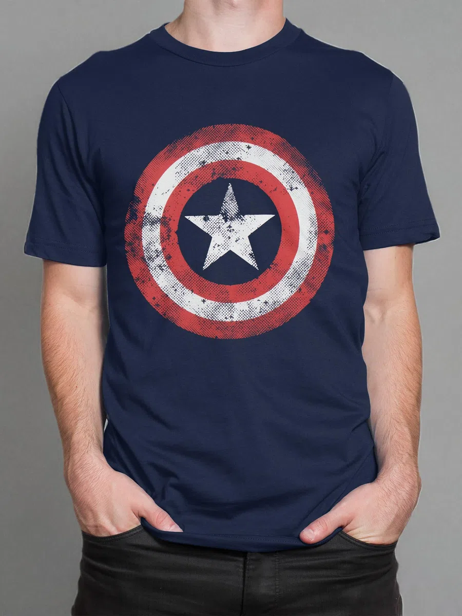 Marvel Maglietta per Uomo Capitan America