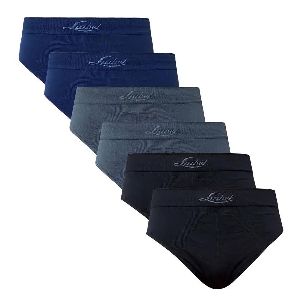 Liabel Slip/Boxer da Uomo in Seamless Pacco da 6 Pezzi, Limited Edition