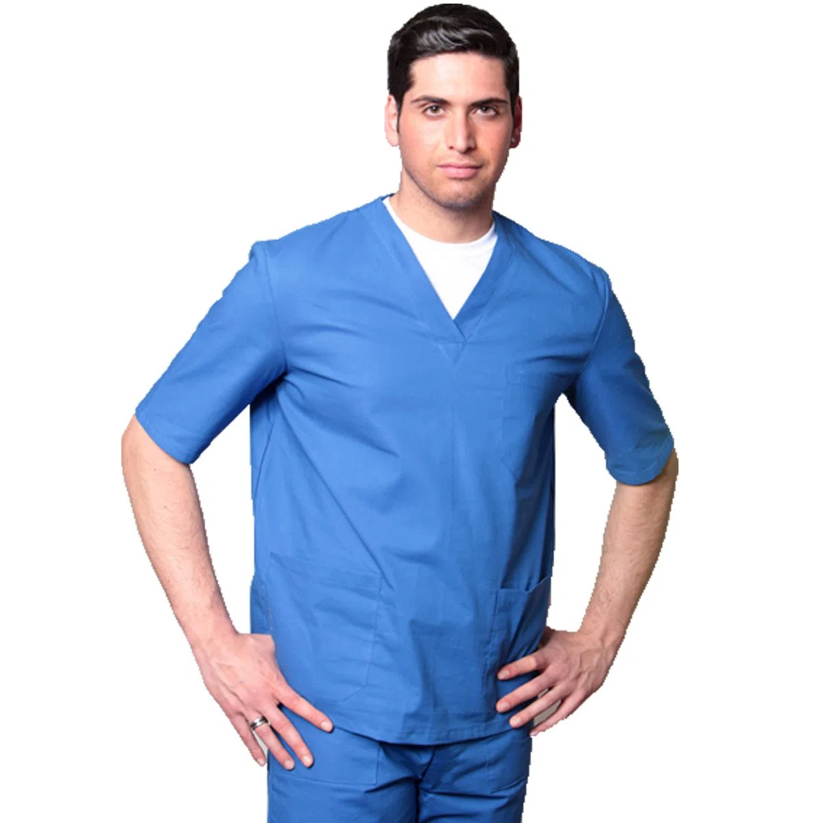 fratelliditalia.org Divisa OSPEDALIERA in Cotone Casacca E Pantalone Scollo A V Unisex