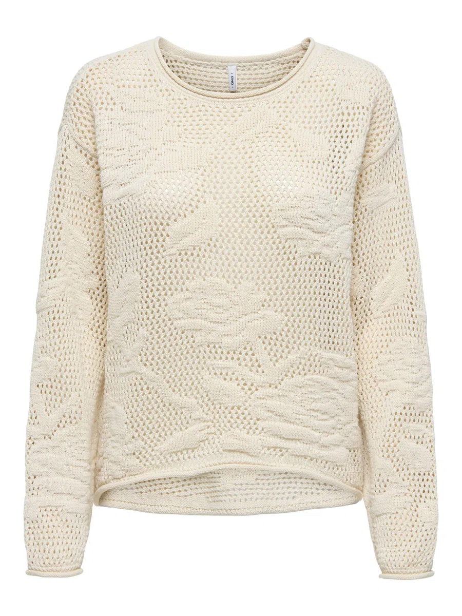 ONLY Onlseaside LS Pullover CC Knt Onlseaside LS CC Knt - Pullover Donna (Pacco da 1)