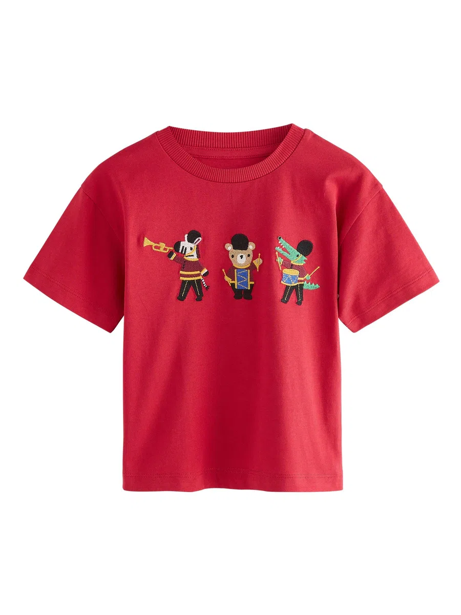 NEXT Ragazzo Confezione da 3 T-Shirt con Applicazioni