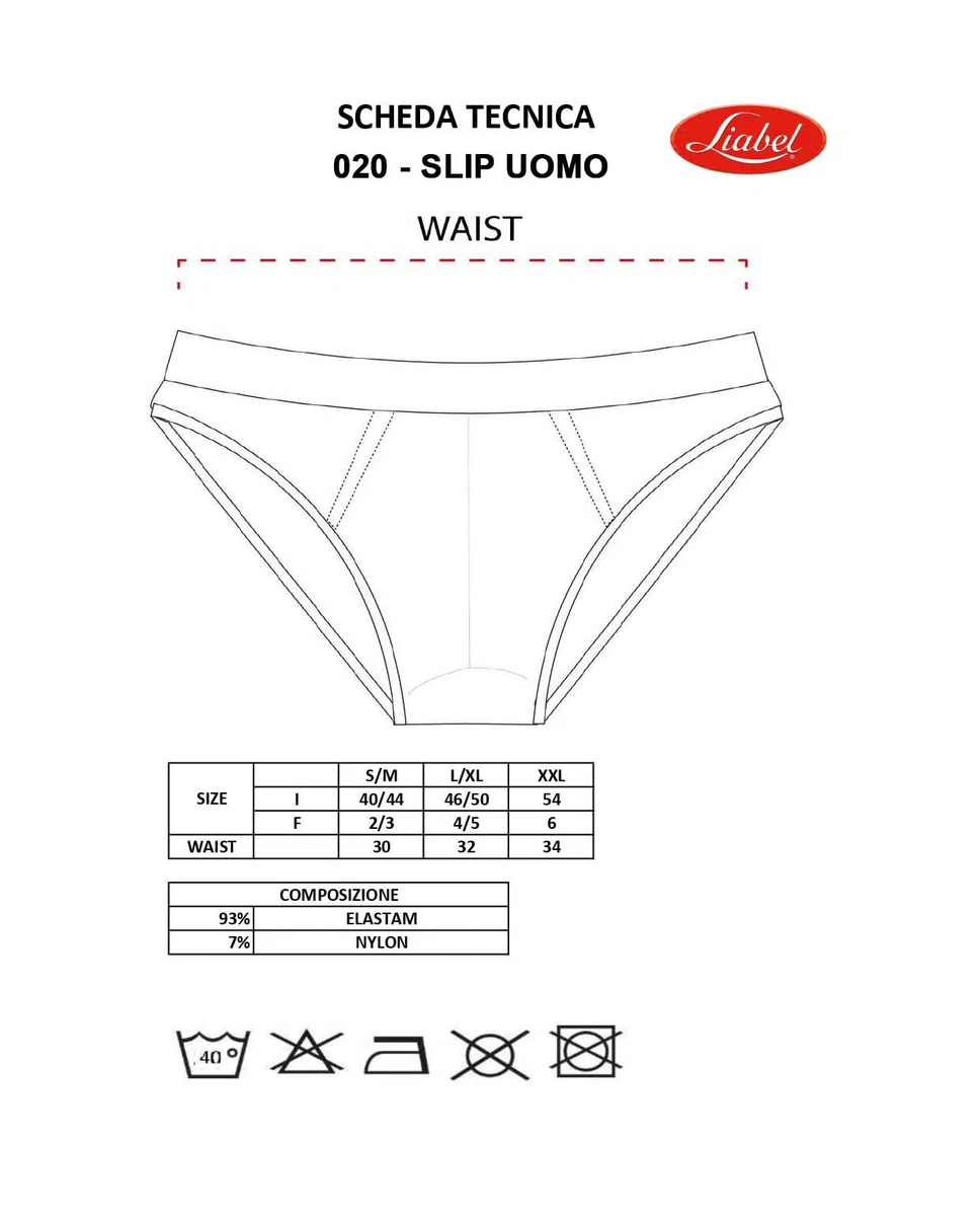 Liabel Slip/Boxer da Uomo in Seamless Pacco da 6 Pezzi, Limited Edition