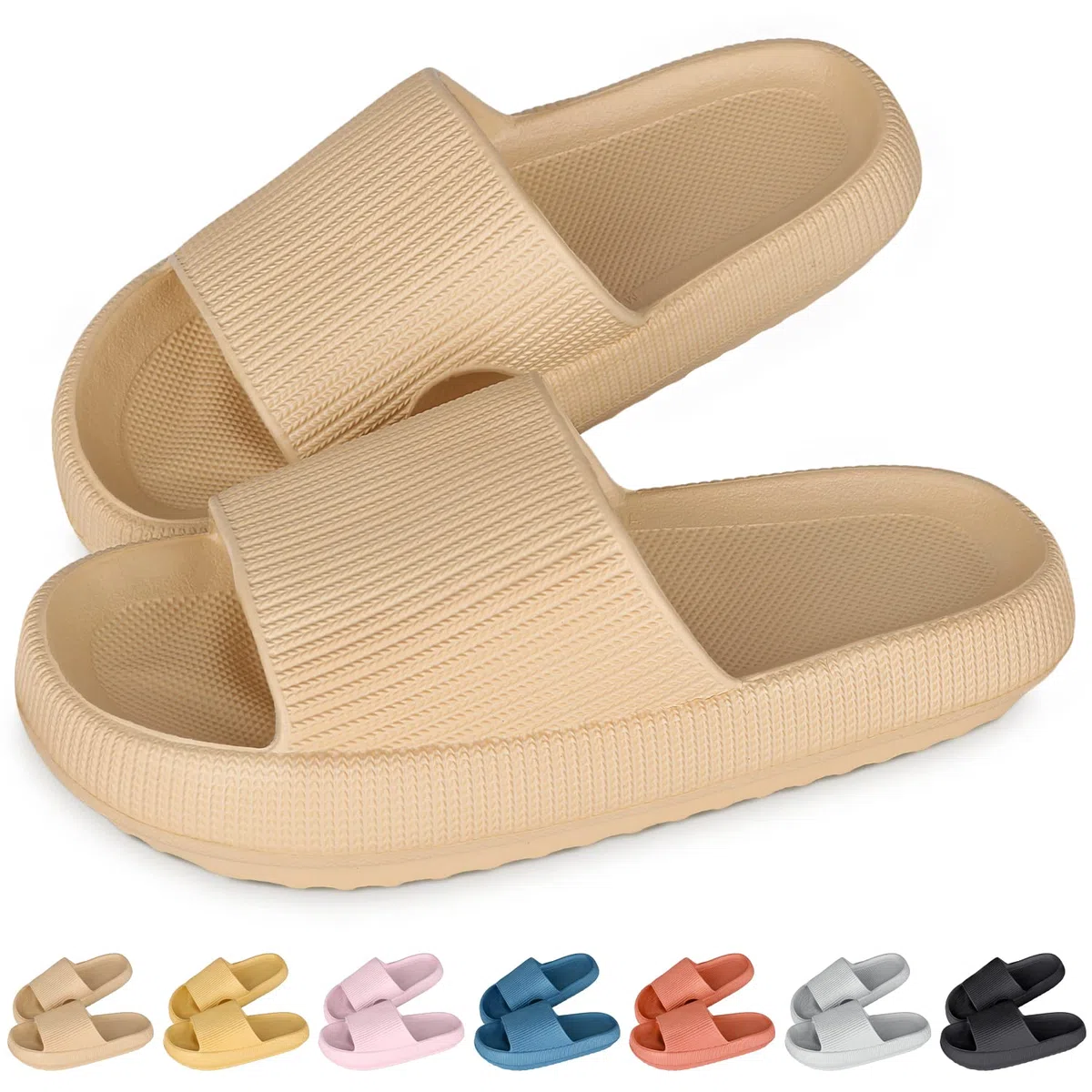 SHAINE Donna Uomo Ciabatte Estive Ultra Morbide Nuvola Pantofole Cuscino Sandali da Doccia Pantofole Antiscivolo Spiaggia Piscina Pantofole da casa Original Comfy Slippers